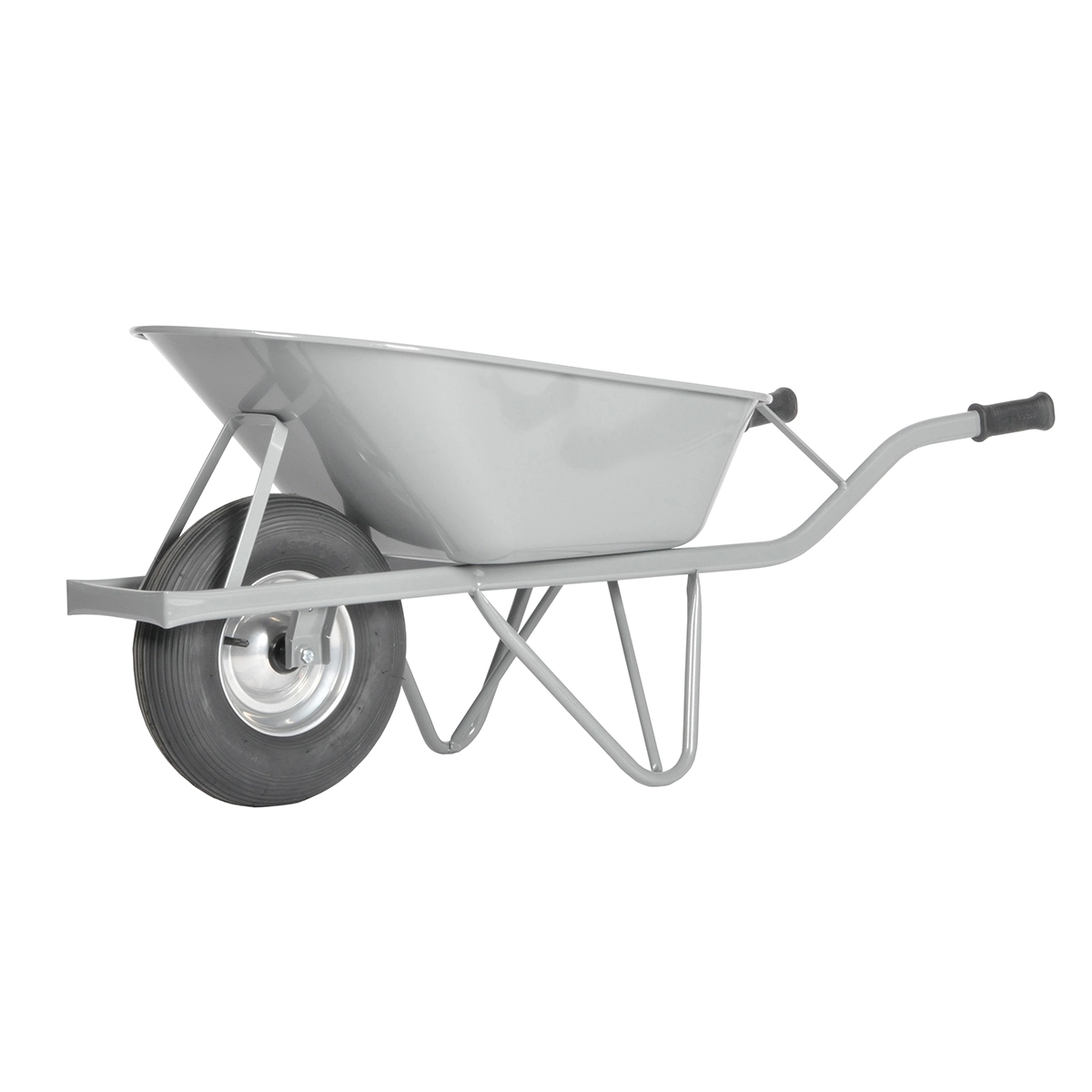 Basic Wheelbarrow with steel wheel rim and 4ply pn...